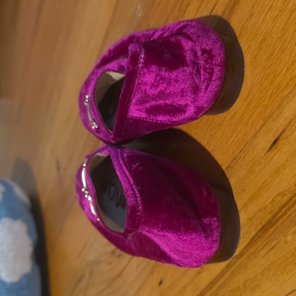 Sam Edelman Loraine Bit Loafer in Raspberry Velvet: Size 7 - Picture 4 of 6